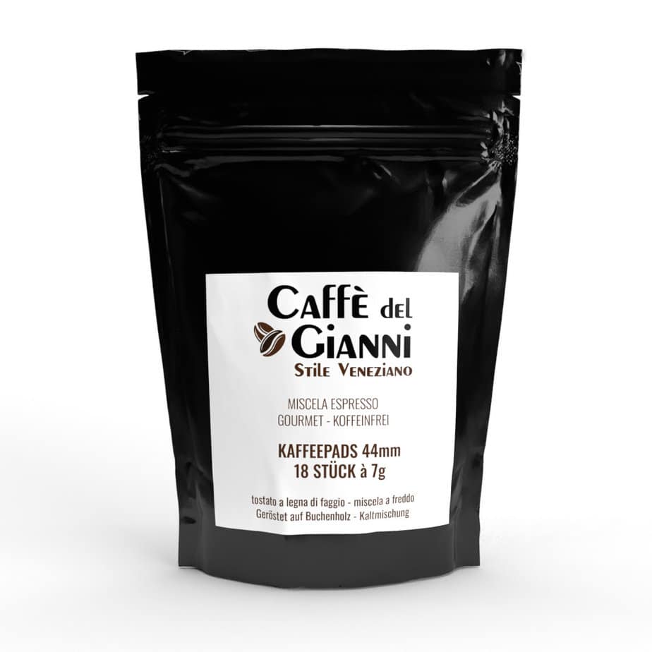 Blend Gourmet 18 Stück ESE Pads - Koffeinfrei - Caffe del Gianni