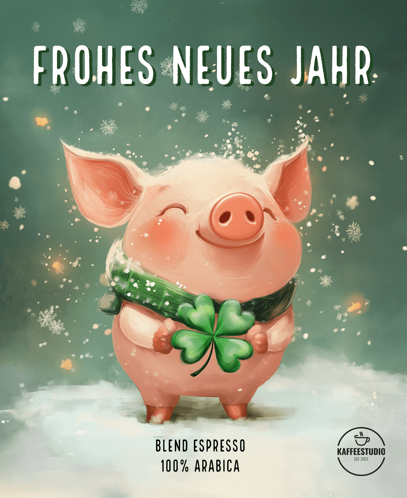 Geschenk Kaffee 'FROHES NEUES JAHR' - 100% ARABICA - Caffe del Gianni