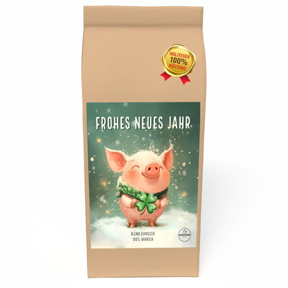 Geschenk Kaffee 'FROHES NEUES JAHR' - 100% ARABICA - Caffe del Gianni