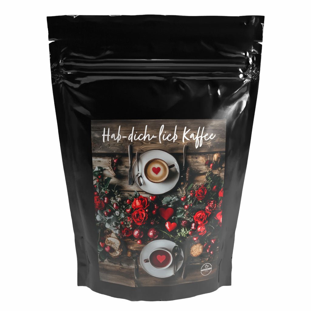 Geschenk Kaffee 'HAB DICH LIEB' - Premium Kaffeebohnen - Caffe del Gianni